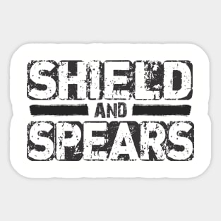 Shield and Spear Sticker